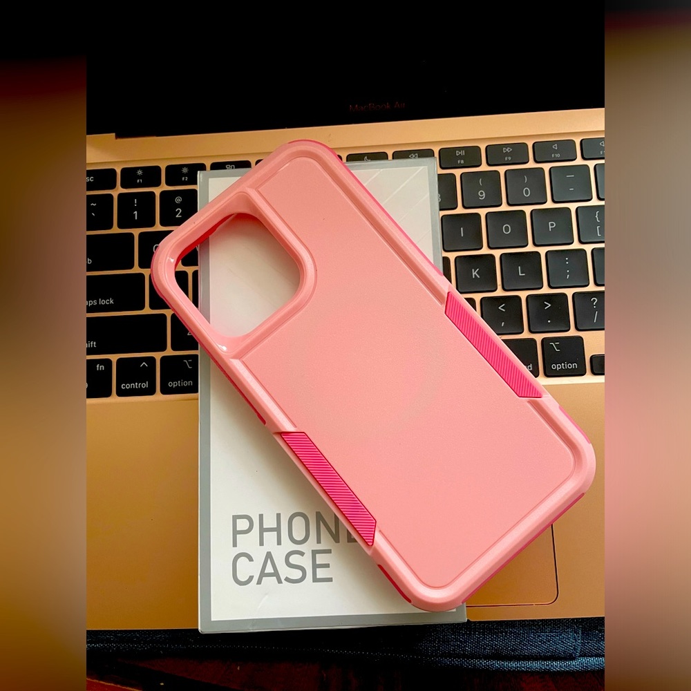 Apple iPhone Case - 14 Pro Max, Pink Shockproof,